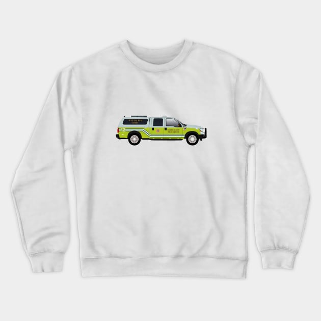 Miami Dade Fire Rescue Battalion Chief Crewneck Sweatshirt by BassFishin